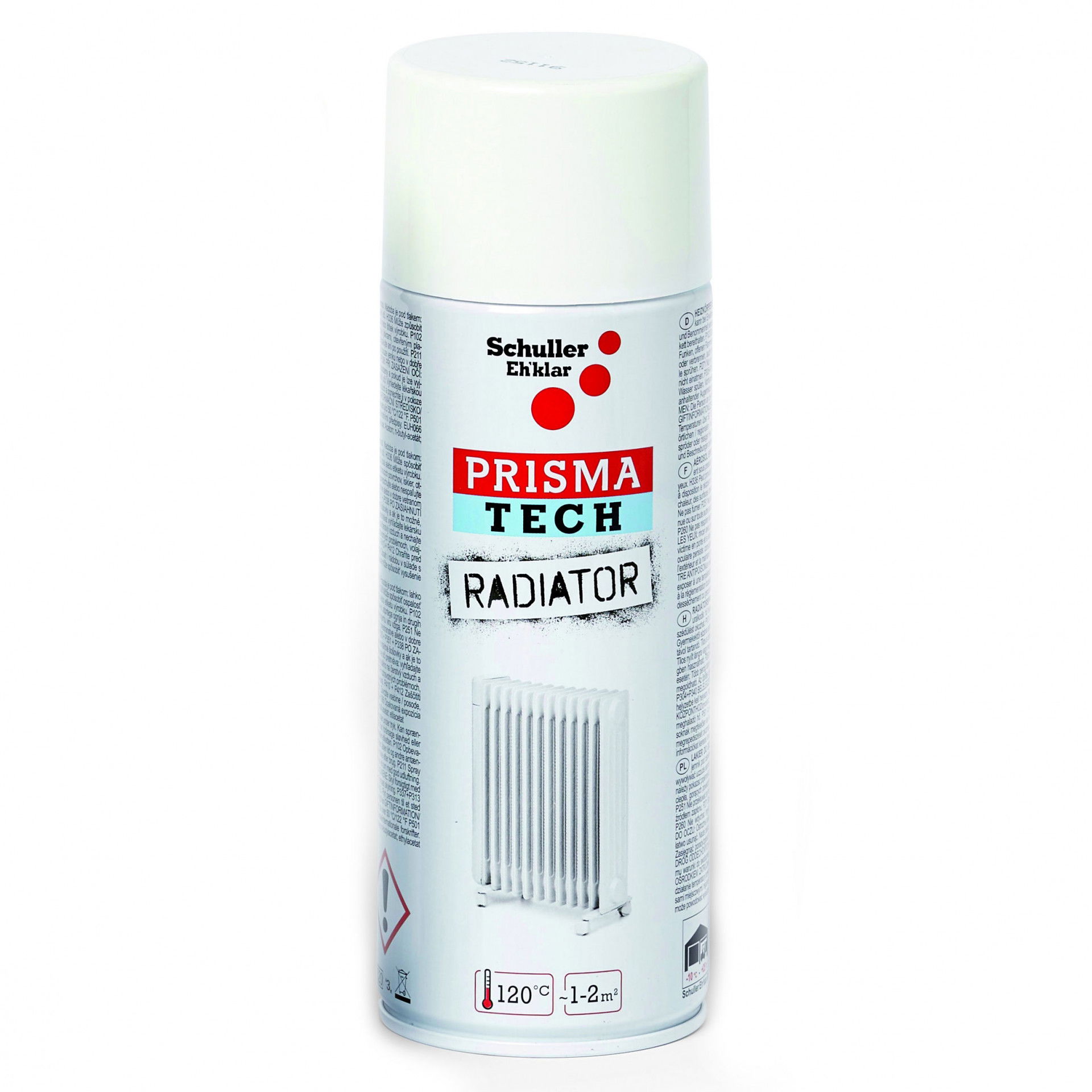 Schuller PRISMA TECH RADIATOR radiátor spray, fehér (RAL 9010), 400 ml termék fő termékképe