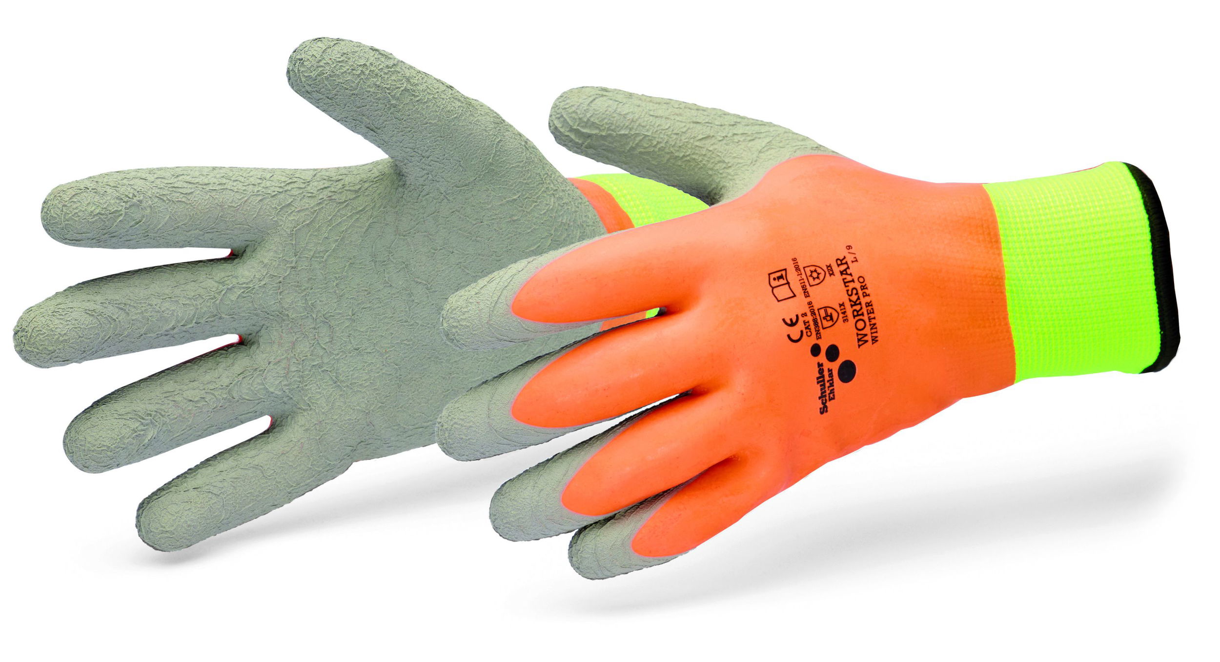 Schuller WORKSTAR WINTER PRO latexhab tenyérmártott, bélelt munkavédelmi kesztyű termék fő termékképe