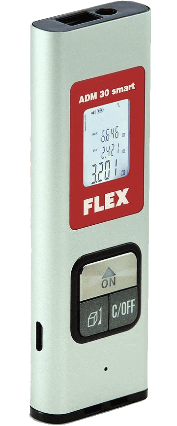 Flex ADM 30 Smart lézeres távolság-, terület- és térfogatmérő beépített akkumulátorral termék fő termékképe