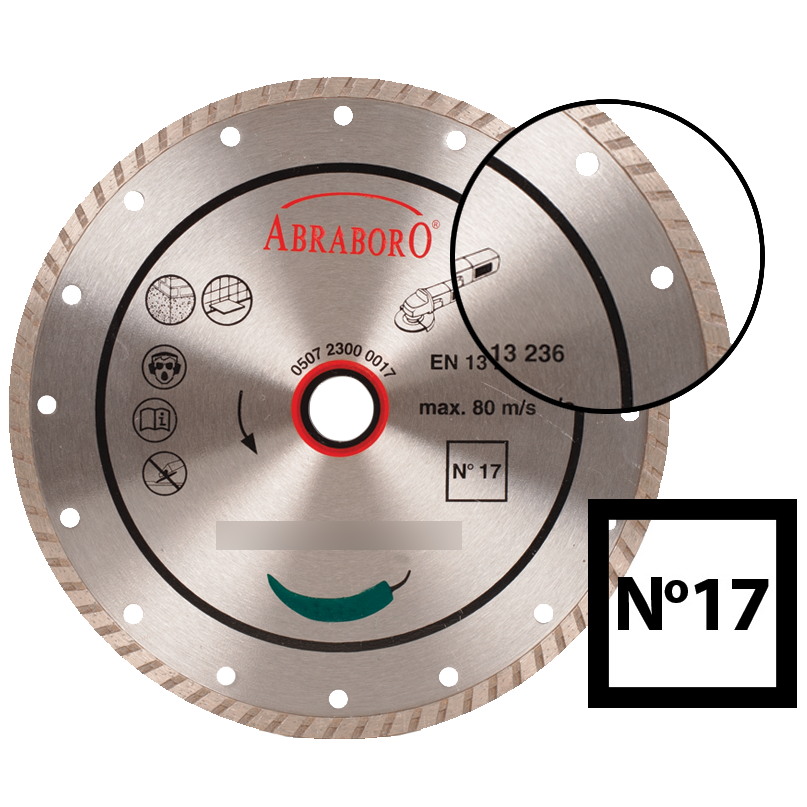 Abraboro 115 x 22.23 mm No.17 turbo gyémánttárcsa termék fő termékképe