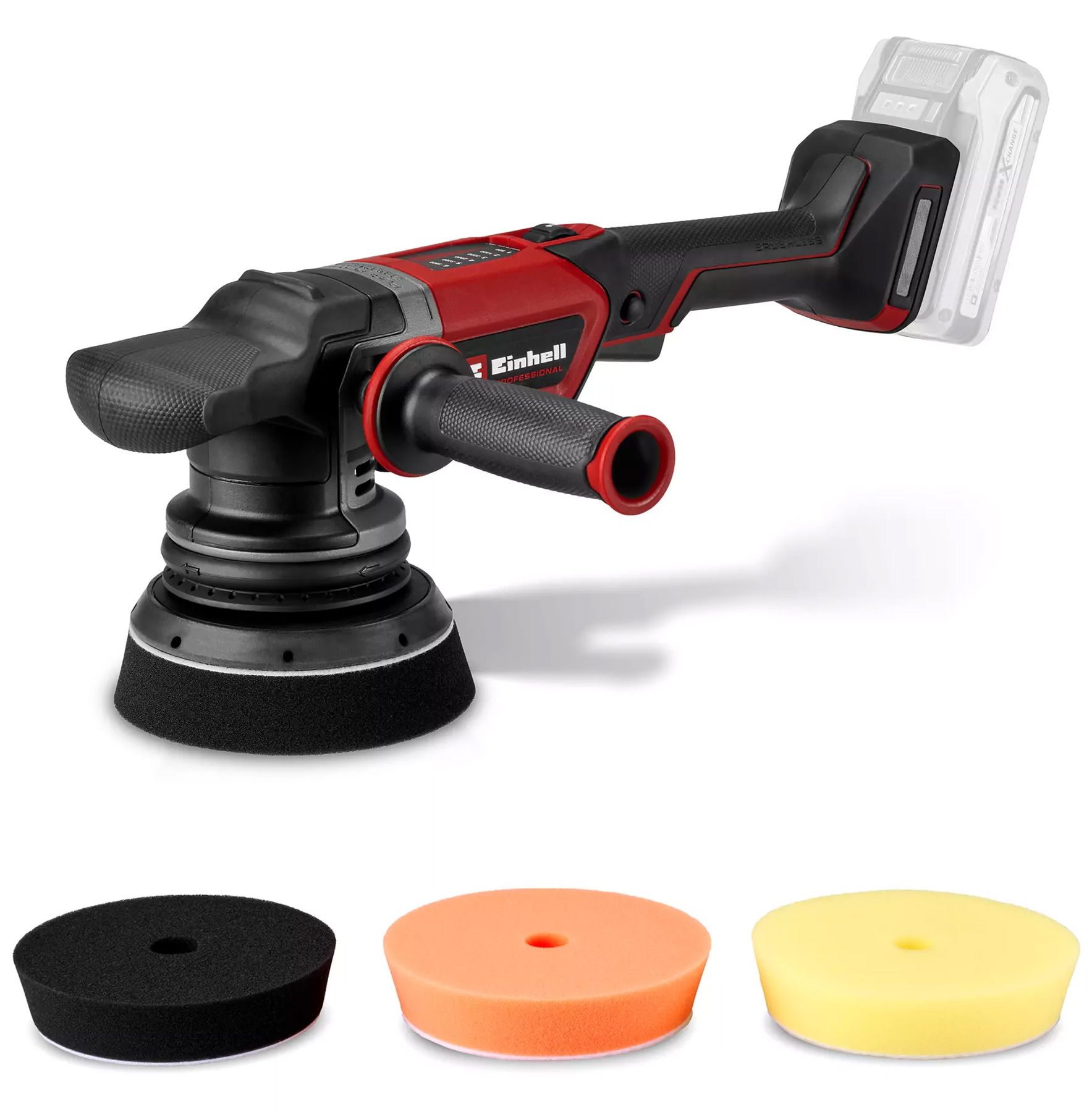 EINHELL CP-EP 18/125 Li BL-Solo akkumulátoros excenteres polírozó (akku és töltő nélkül) termék fő termékképe