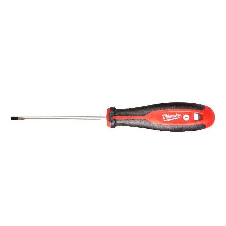 Milwaukee Lapos csavarhúzó 3-oldalú markolattal, 0.8 x 4 x 100 mm termék fő termékképe