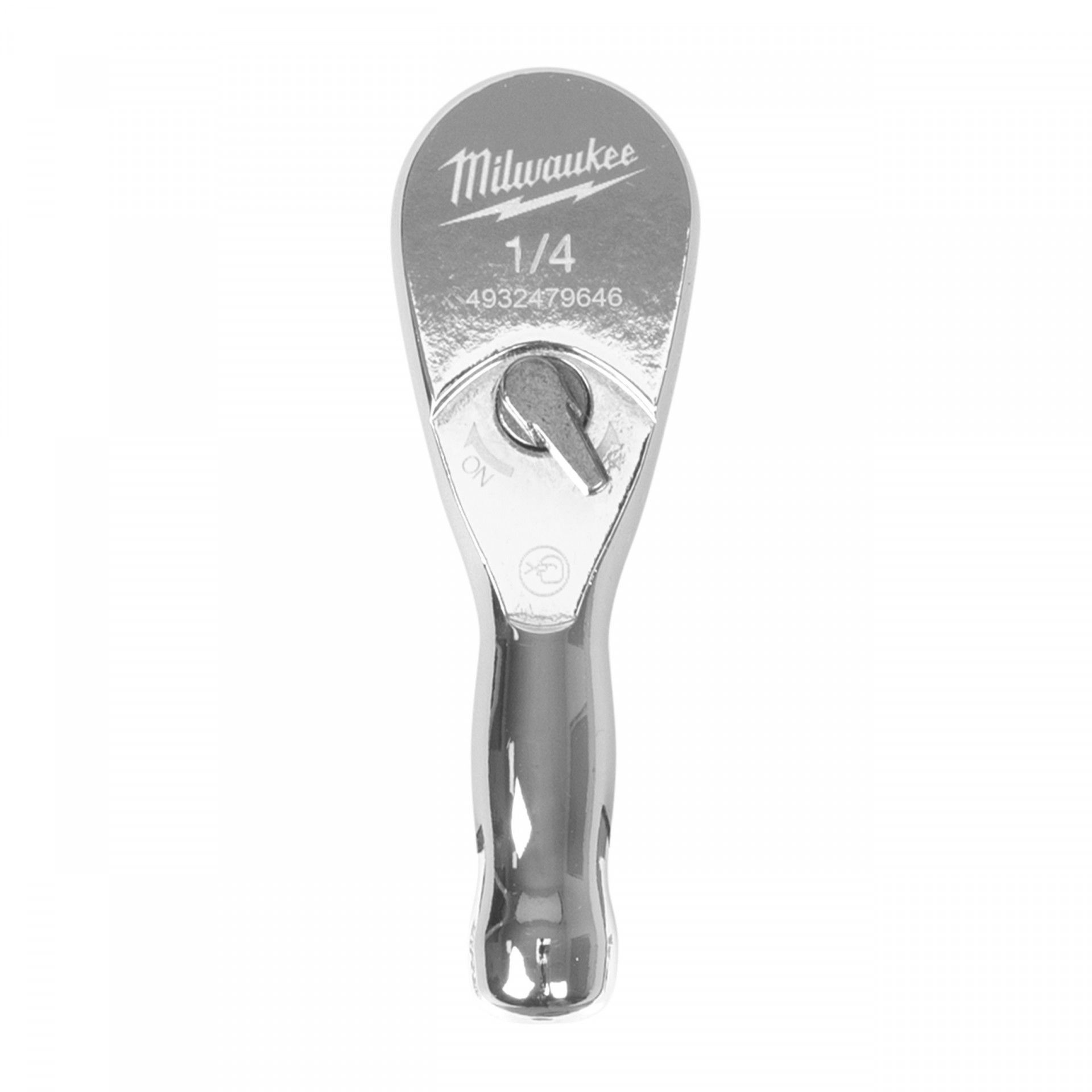 Milwaukee 1/4" kompakt racsnis hajtókar, váltókaros, 90-fogú, 76 mm termék fő termékképe