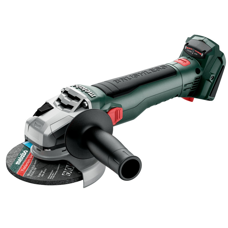 METABO W 18 LT BL 11-125 akkumulátoros sarokcsiszoló (akku és töltő nélkül, metaBOX kofferben) termék fő termékképe