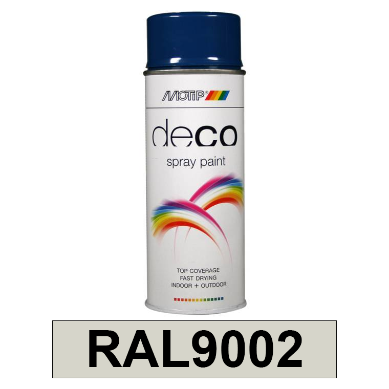 Motip DECO szintetikus festék spray, RAL9002, 400 ml termék fő termékképe
