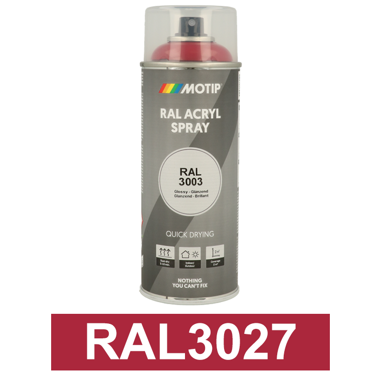 Motip Ipari festék spray, RAL3027, 400 ml termék fő termékképe