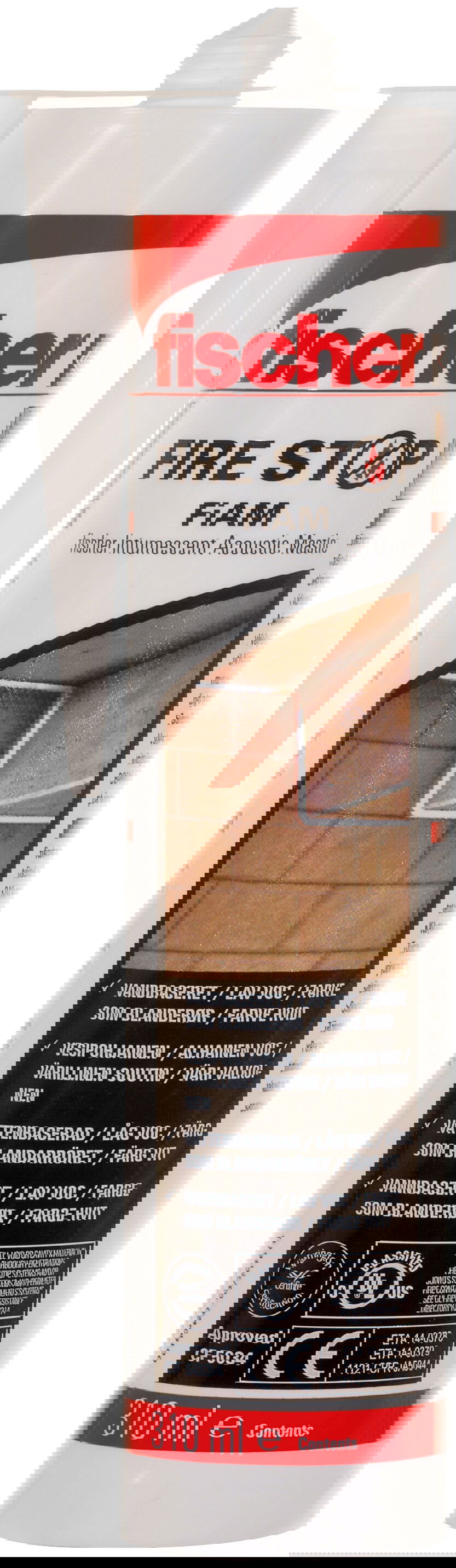 Fischer FiAM rugalmas tűzálló akusztikus paszta (CS/HU/PL/SK), 310 ml termék fő termékképe