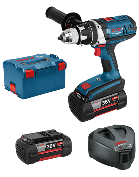 Bosch GSR 36 VE-2-LI akkus fúró-csavarozó (2 x 4.0 Ah Li-ion akkuval) termék fő termékképe