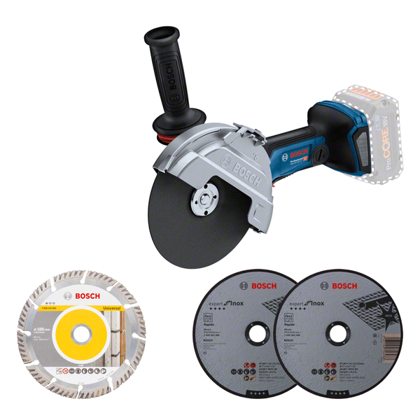 Bosch GWS 18V-180 PC BITURBO akkus sarokcsiszoló (akku és töltő nélkül) termék fő termékképe
