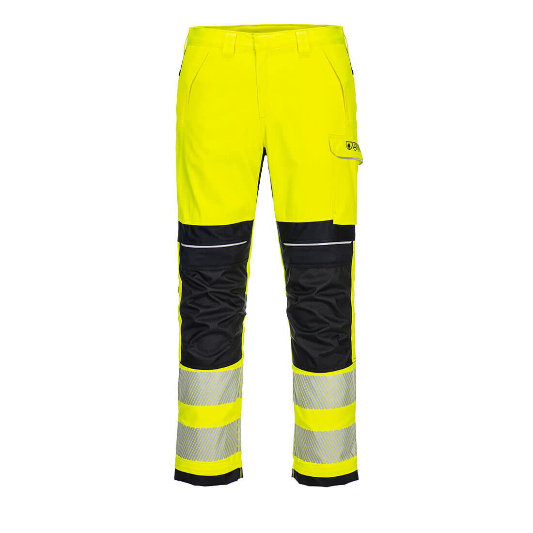 Portwest FR406 - PW3 FR Modaflame Hi-Vis lángálló derekasnadrág, sárga/fekete termék fő termékképe