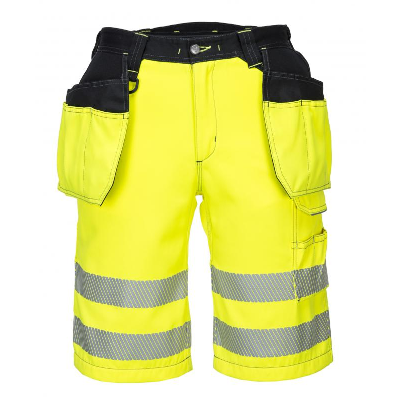 Portwest PW343 - PW3 Hi-Vis Holster rövidnadrág, sárga/fekete termék fő termékképe