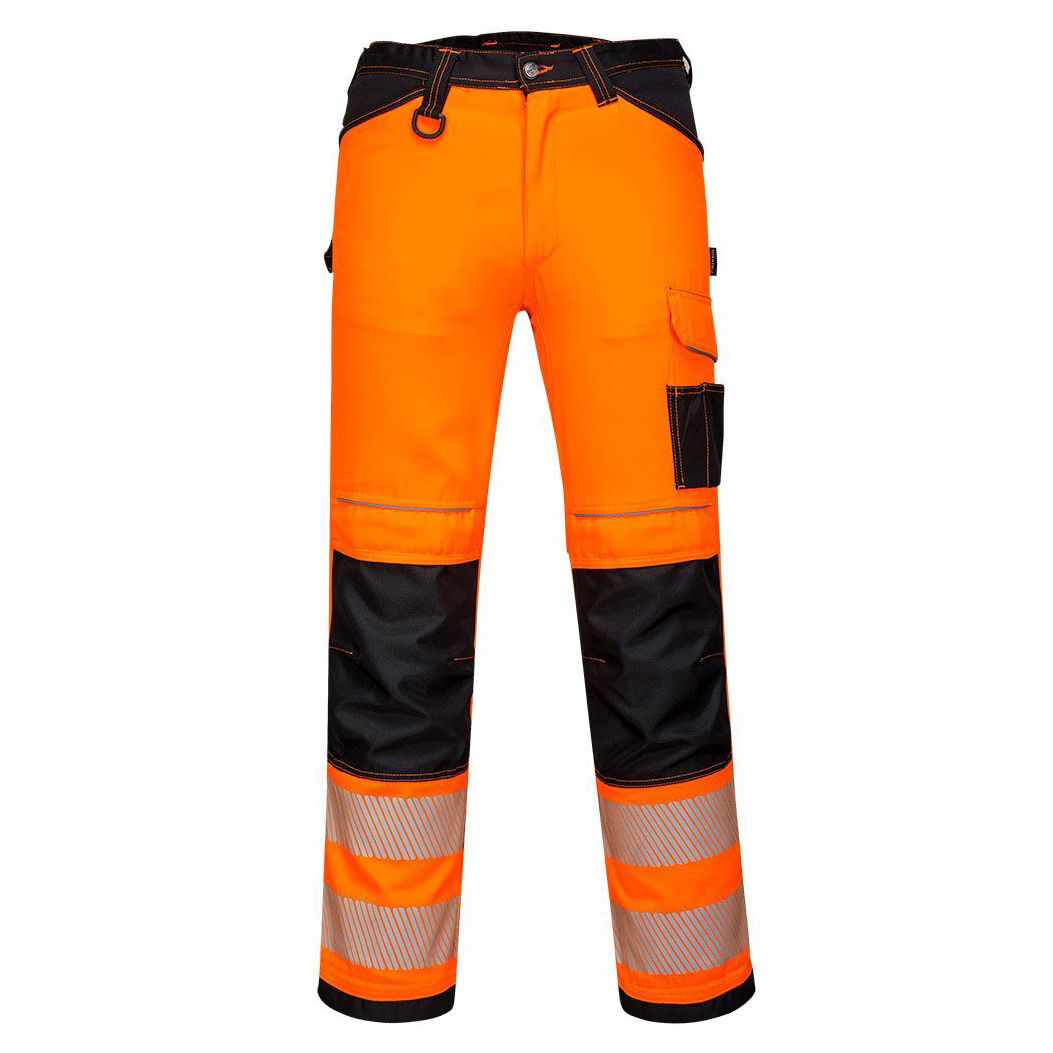 Portwest PW340 - PW3 Hi-Vis nadrág, rövidített, narancs/fekete termék fő termékképe